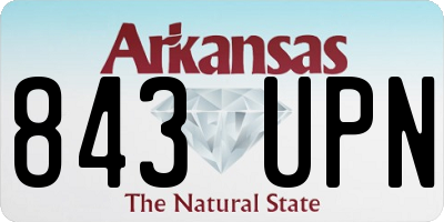 AR license plate 843UPN
