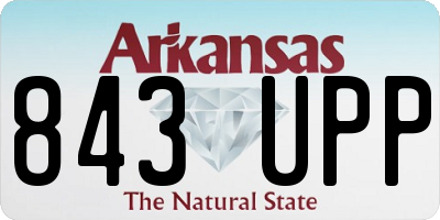 AR license plate 843UPP
