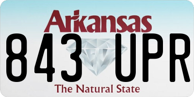 AR license plate 843UPR