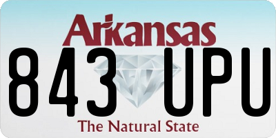 AR license plate 843UPU