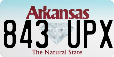 AR license plate 843UPX