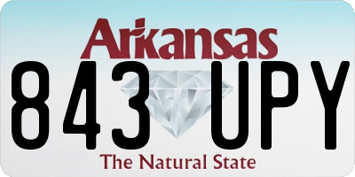 AR license plate 843UPY