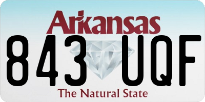 AR license plate 843UQF