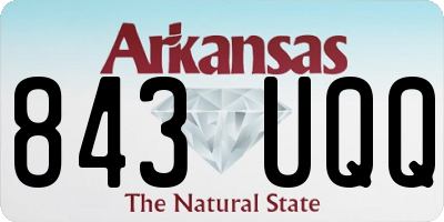 AR license plate 843UQQ