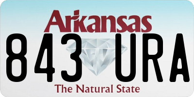 AR license plate 843URA