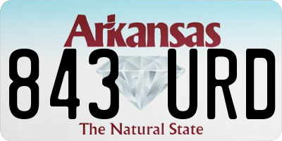 AR license plate 843URD
