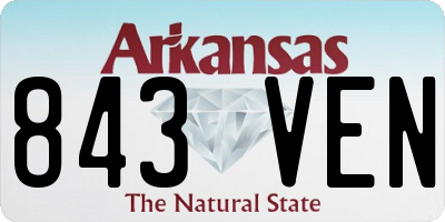 AR license plate 843VEN