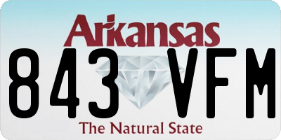 AR license plate 843VFM