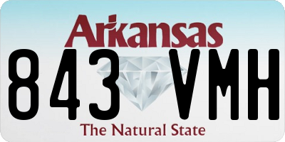 AR license plate 843VMH