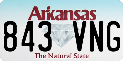 AR license plate 843VNG