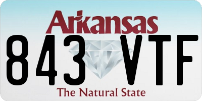 AR license plate 843VTF