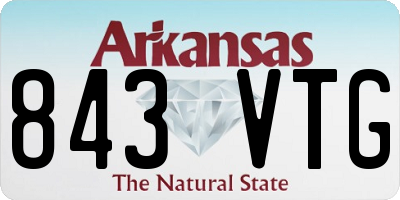 AR license plate 843VTG