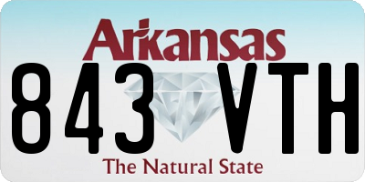 AR license plate 843VTH