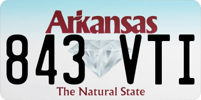 AR license plate 843VTI