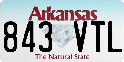 AR license plate 843VTL