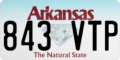 AR license plate 843VTP