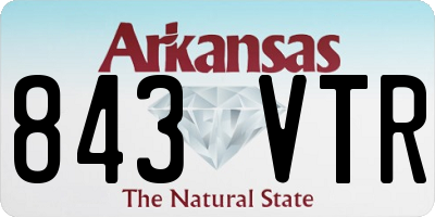 AR license plate 843VTR