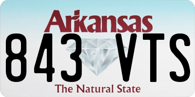 AR license plate 843VTS
