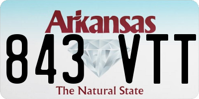 AR license plate 843VTT