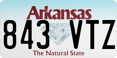 AR license plate 843VTZ