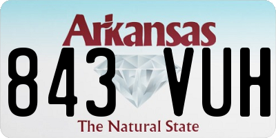 AR license plate 843VUH