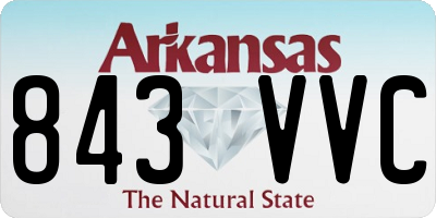 AR license plate 843VVC