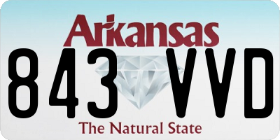 AR license plate 843VVD