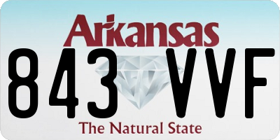 AR license plate 843VVF