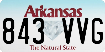 AR license plate 843VVG