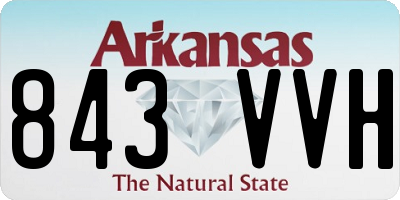 AR license plate 843VVH