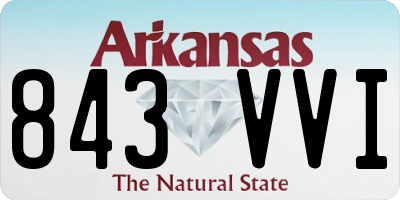 AR license plate 843VVI