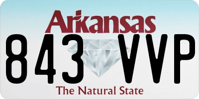 AR license plate 843VVP