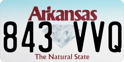 AR license plate 843VVQ