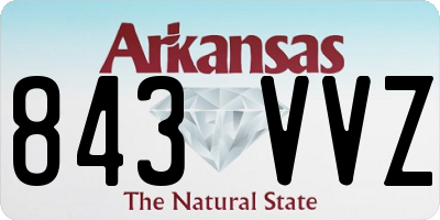 AR license plate 843VVZ