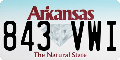 AR license plate 843VWI