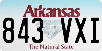 AR license plate 843VXI