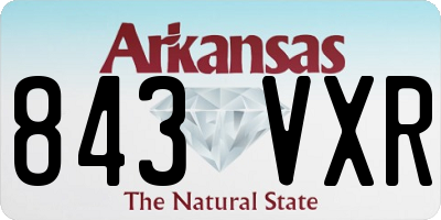 AR license plate 843VXR