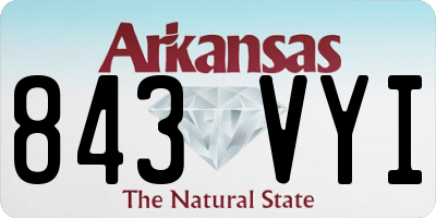 AR license plate 843VYI