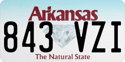 AR license plate 843VZI