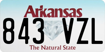 AR license plate 843VZL