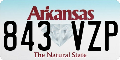 AR license plate 843VZP