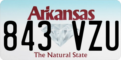AR license plate 843VZU