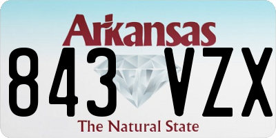 AR license plate 843VZX