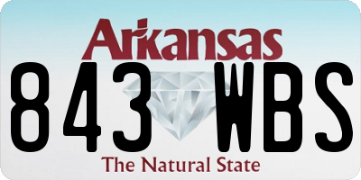AR license plate 843WBS