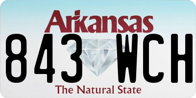 AR license plate 843WCH