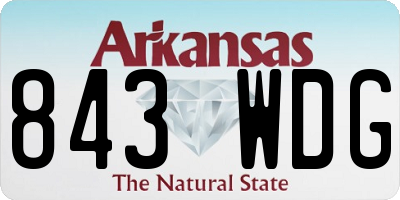 AR license plate 843WDG