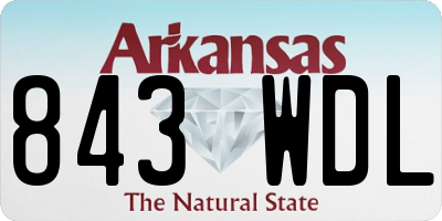 AR license plate 843WDL