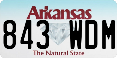 AR license plate 843WDM