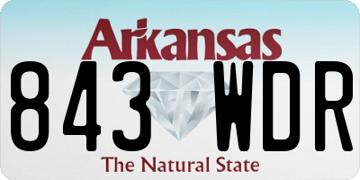 AR license plate 843WDR