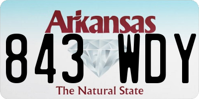 AR license plate 843WDY